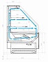 Чертеж GC110 VM 2,0-2 (refrigerated display counter) (version 2.0) (no sidewalls )